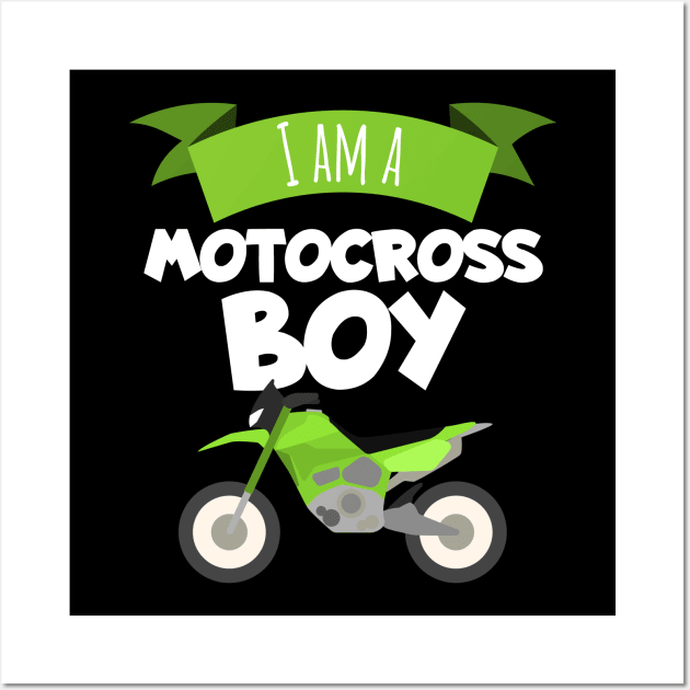 Motocross boy Wall Art by maxcode